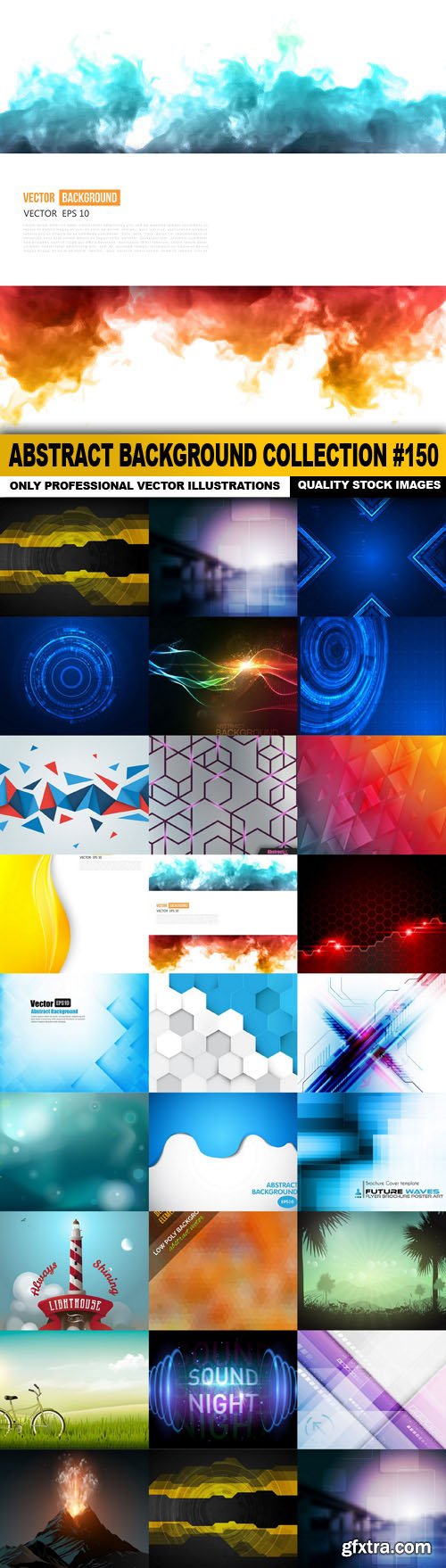 Abstract Background Collection #150 - 25 Vector