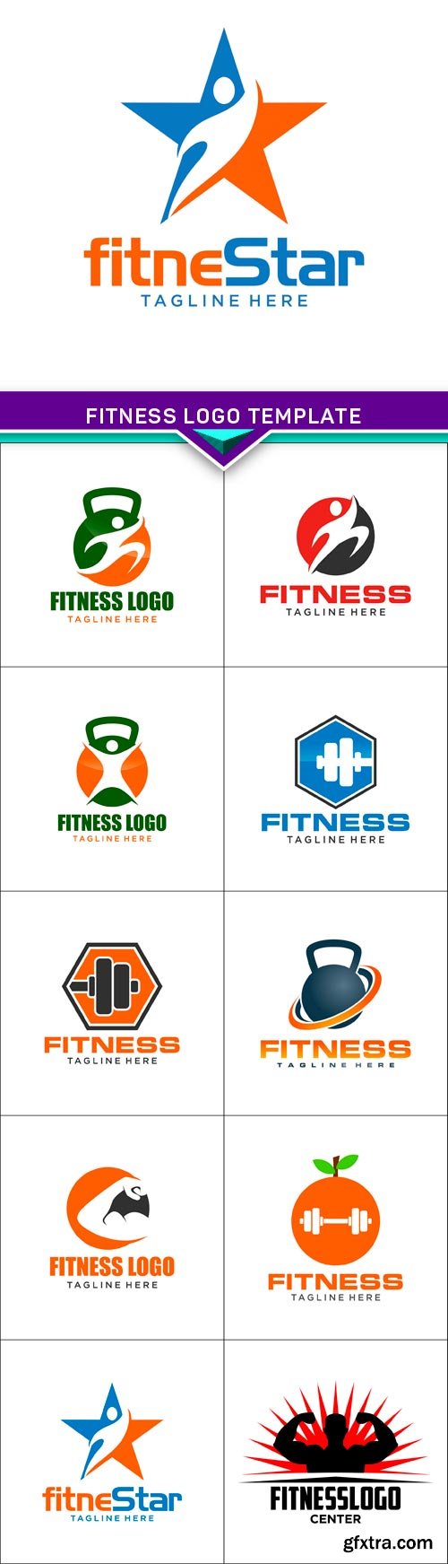 Fitness Logo Template 10X EPS
