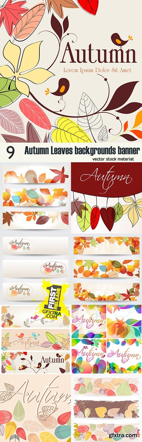 Autumn Leaves backgrounds banner