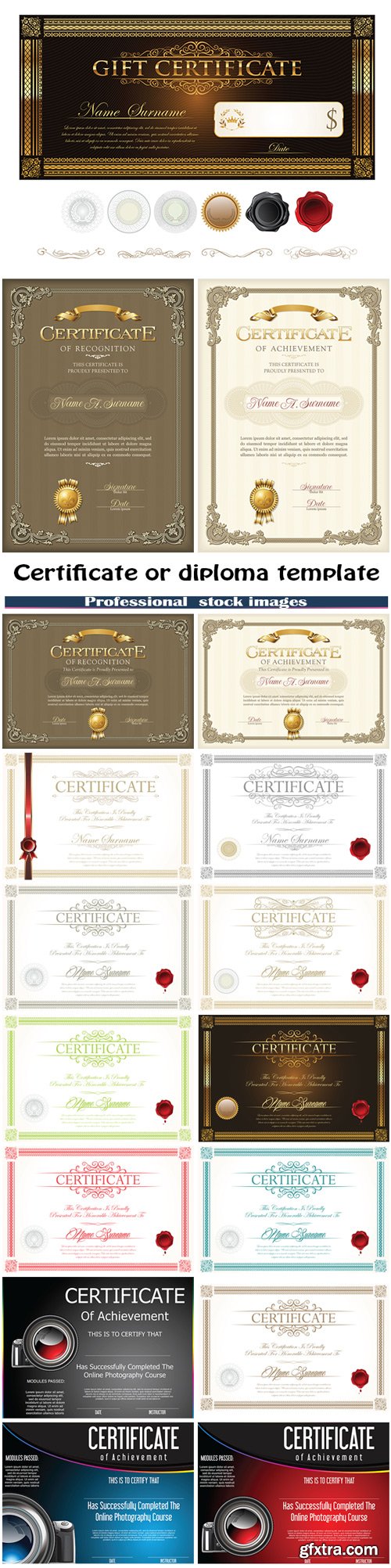 Certificate or diploma template