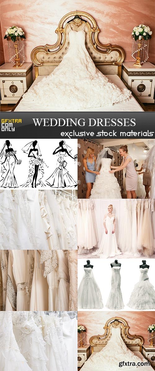 Wedding Dresses, 8 x UHQ JPEG