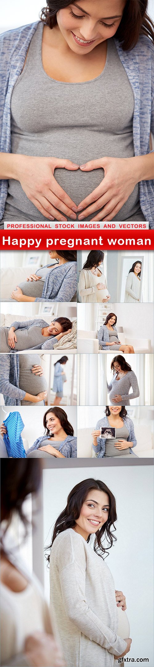 Happy pregnant woman - 10 UHQ JPEG