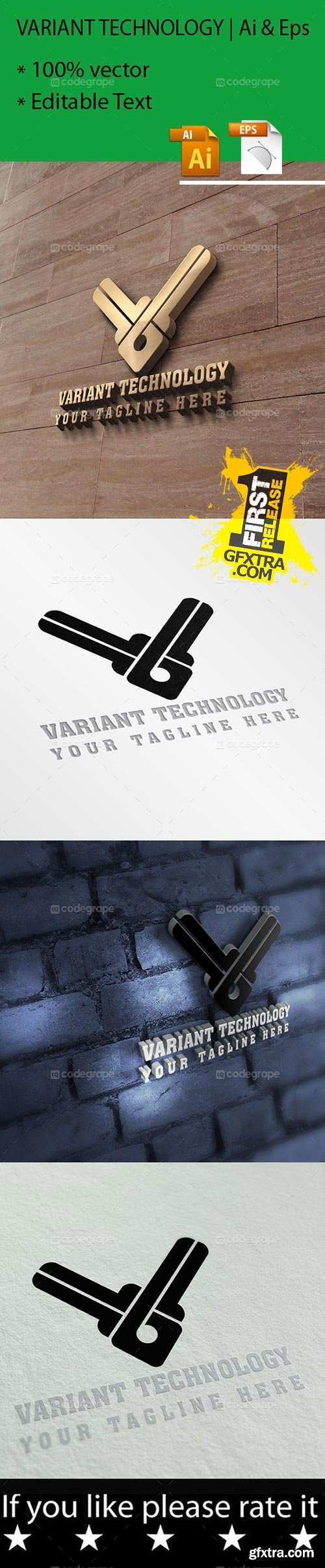CodeGrape - Variant Technology / V Letter Logo 5198