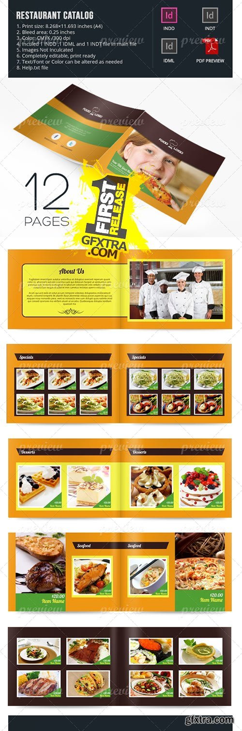 CodeGrape - Restaurant Catalog 12 Pages 2587