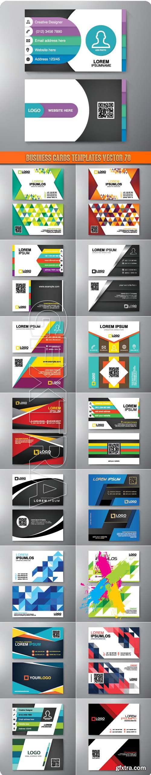 Business Cards Templates vector 70
