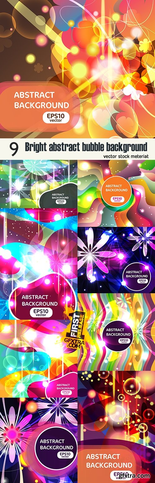 Bright abstract bubble background
