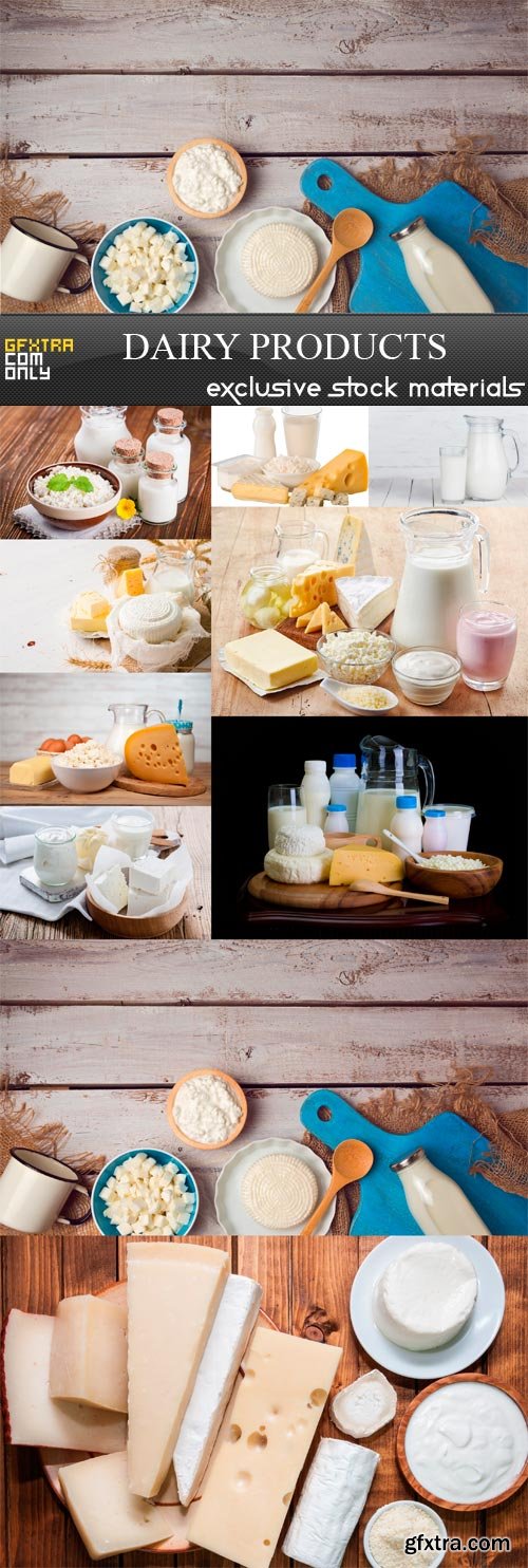 Dairy Products - 10 x JPEGs