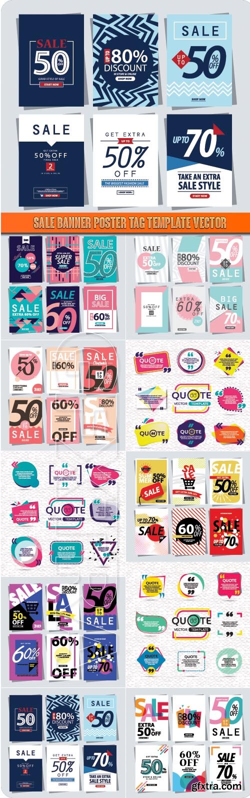 Sale Banner poster tag template vector