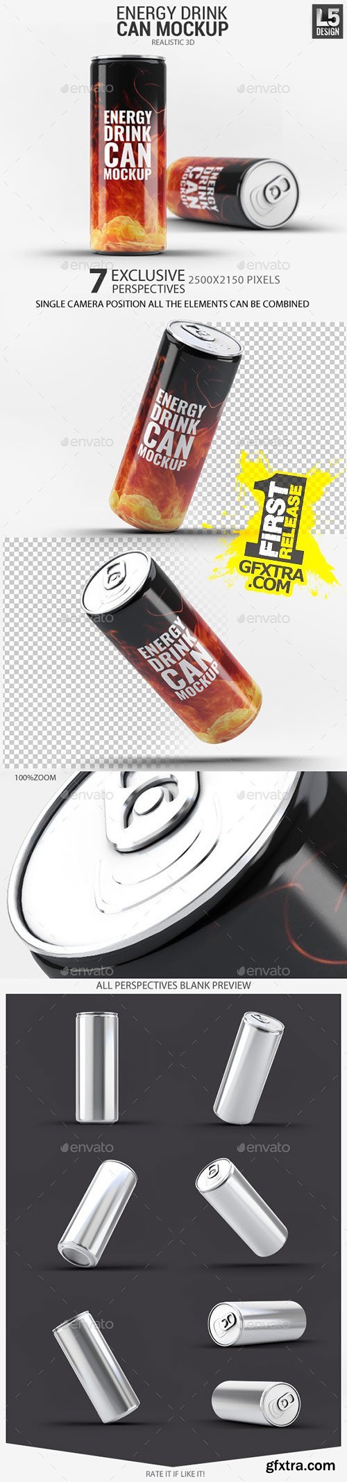 GraphicRiver - Energy Drink Can Mock-Up 11315680