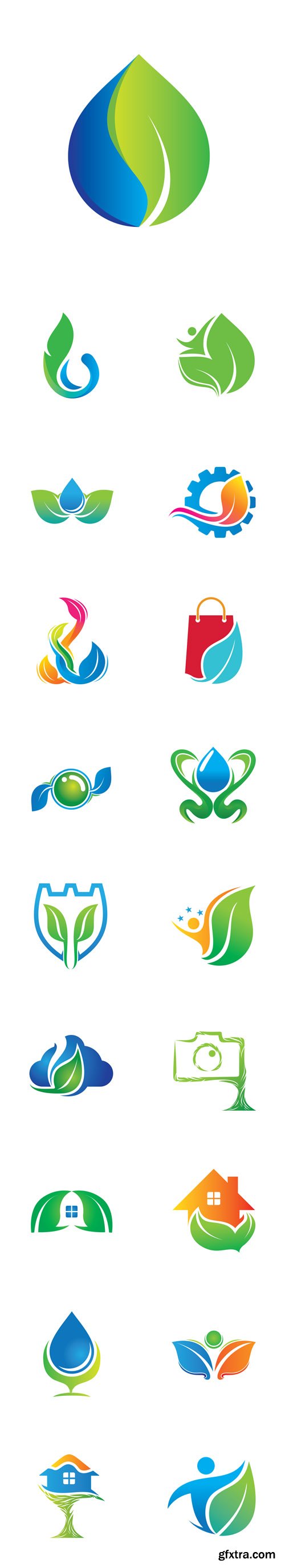 Vector Set - Environmental Nature Logo Icons