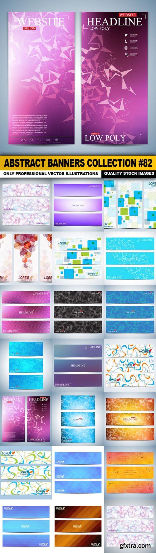 Abstract Banners Collection #82 - 20 Vectors