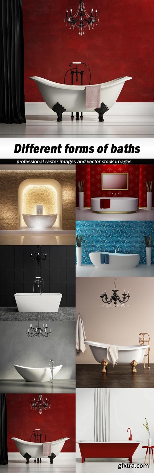 Different forms of baths - 8 UHQ JPEG