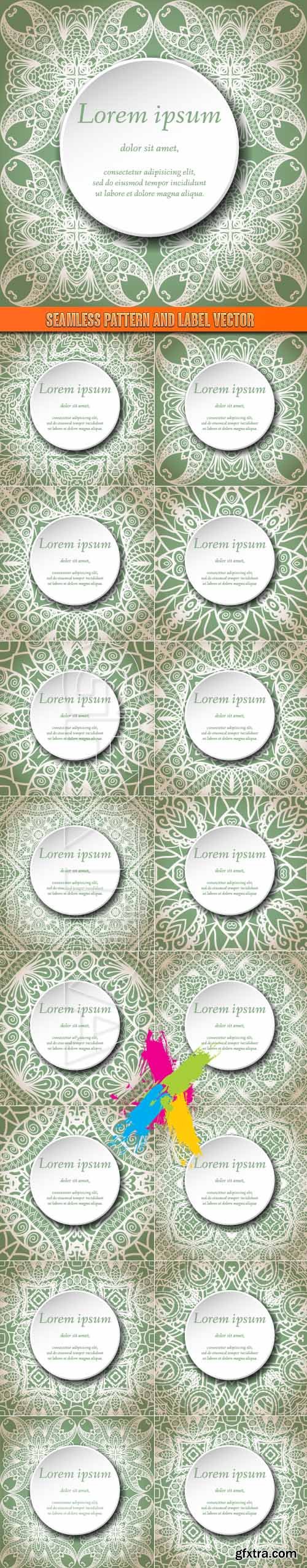 Seamless pattern and label vector