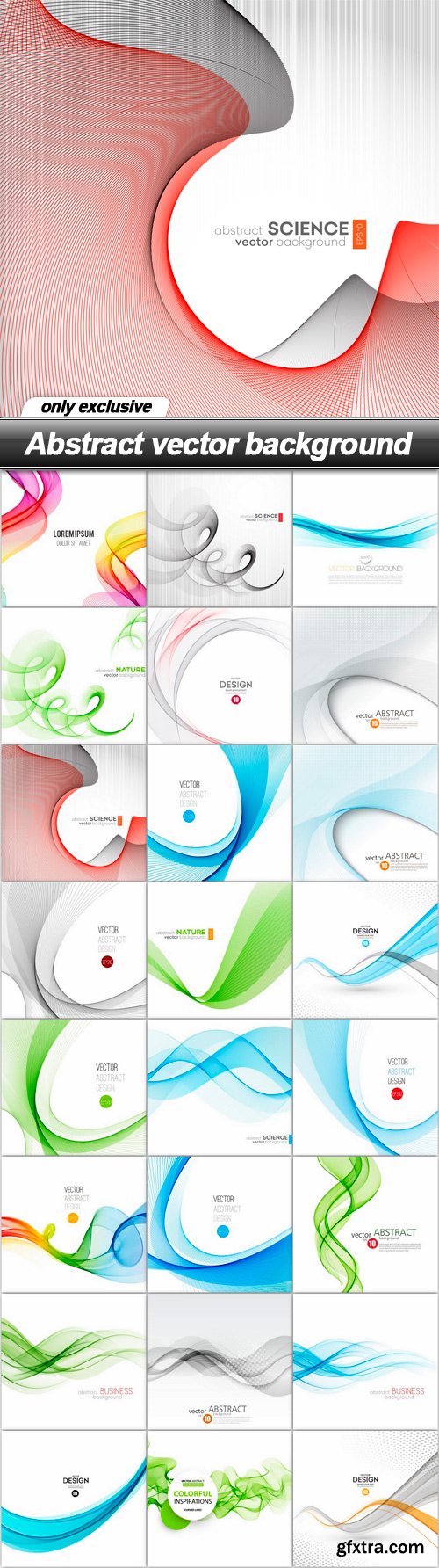 Abstract vector background - 24 EPS