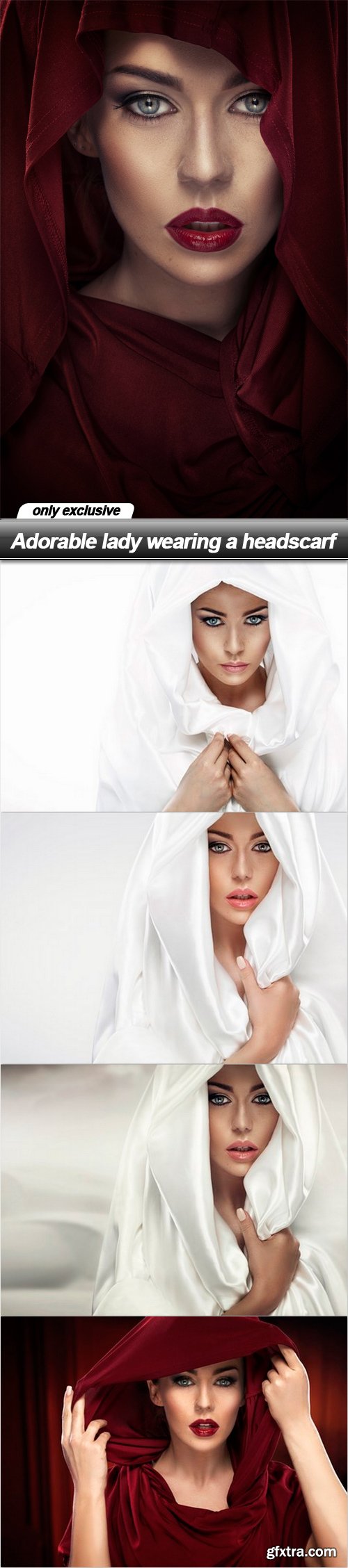 Adorable lady wearing a headscarf - 5 UHQ JPEG