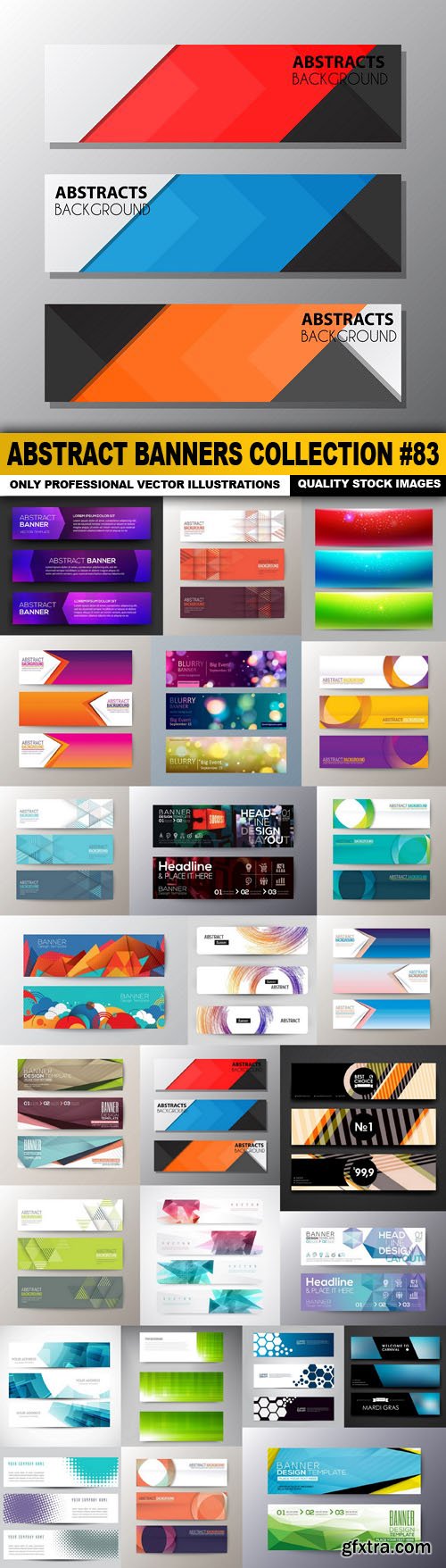 Abstract Banners Collection #83 - 25 Vectors
