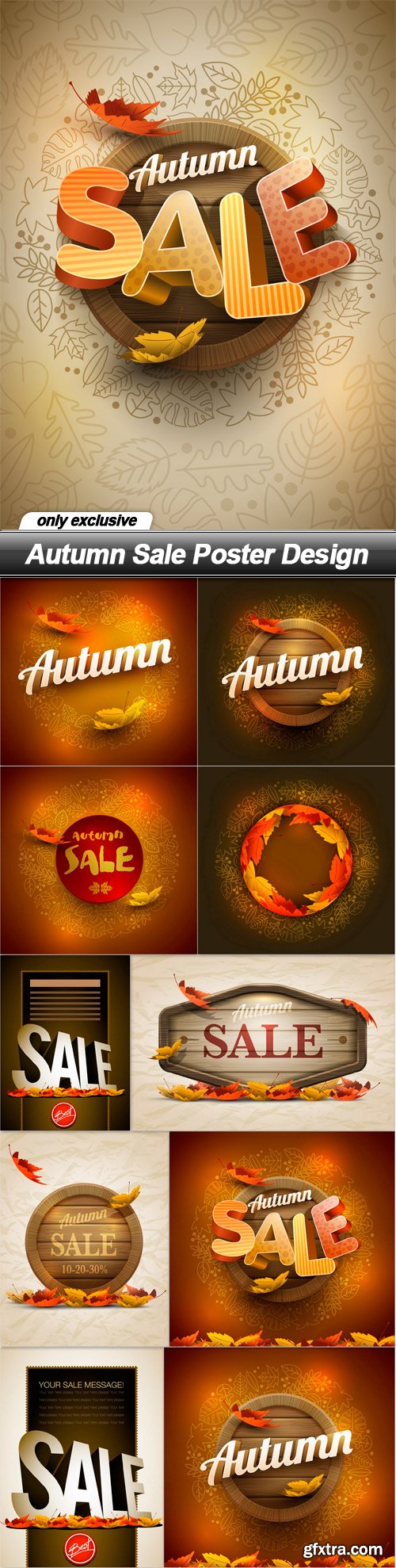 Autumn Sale Poster Design - 11 EPS
