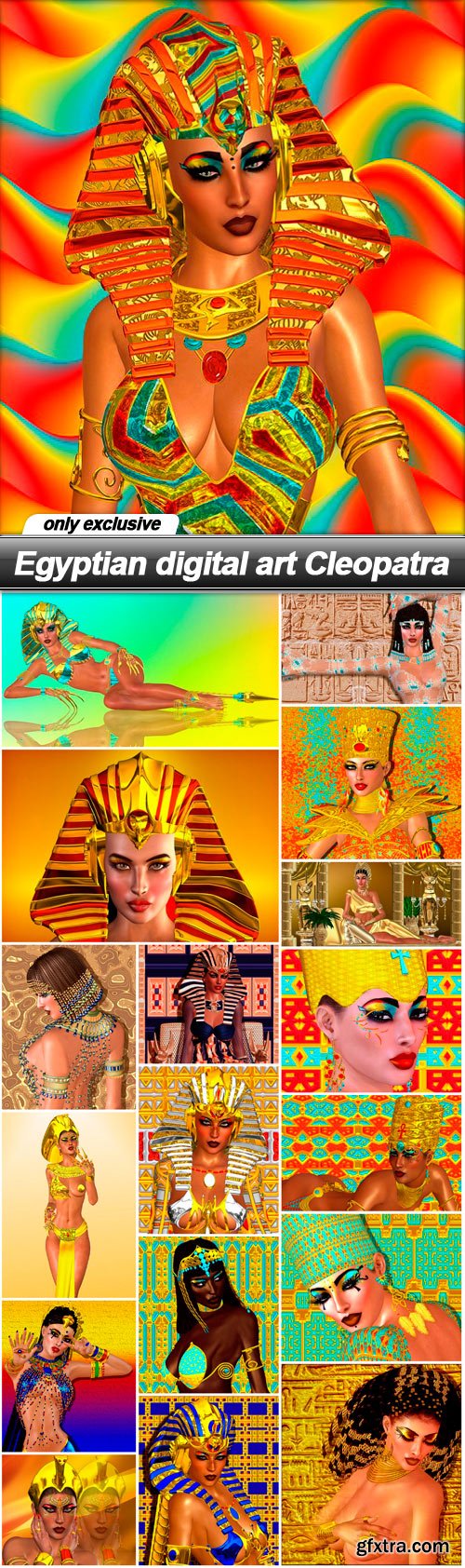 Egyptian digital art Cleopatra - 18 UHQ JPEG