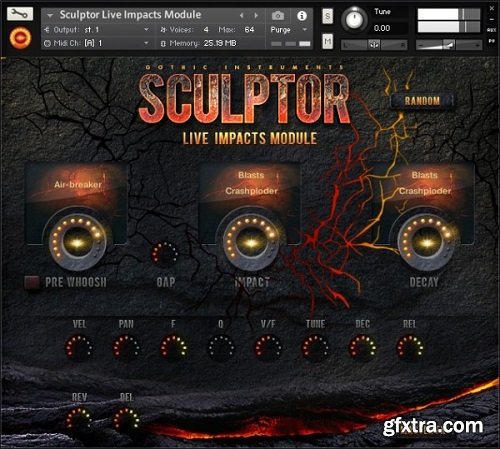 Gothic Instruments SCULPTOR Live Impacts Module KONTAKT AiFF-PiRAT