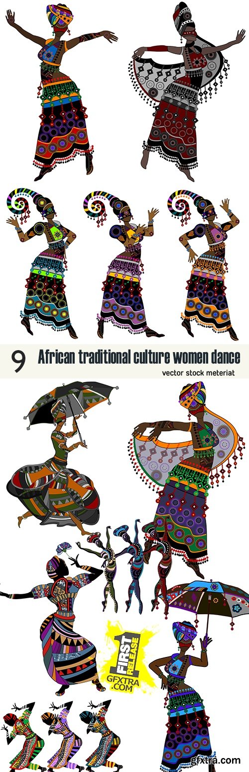 African traditional culture women dance