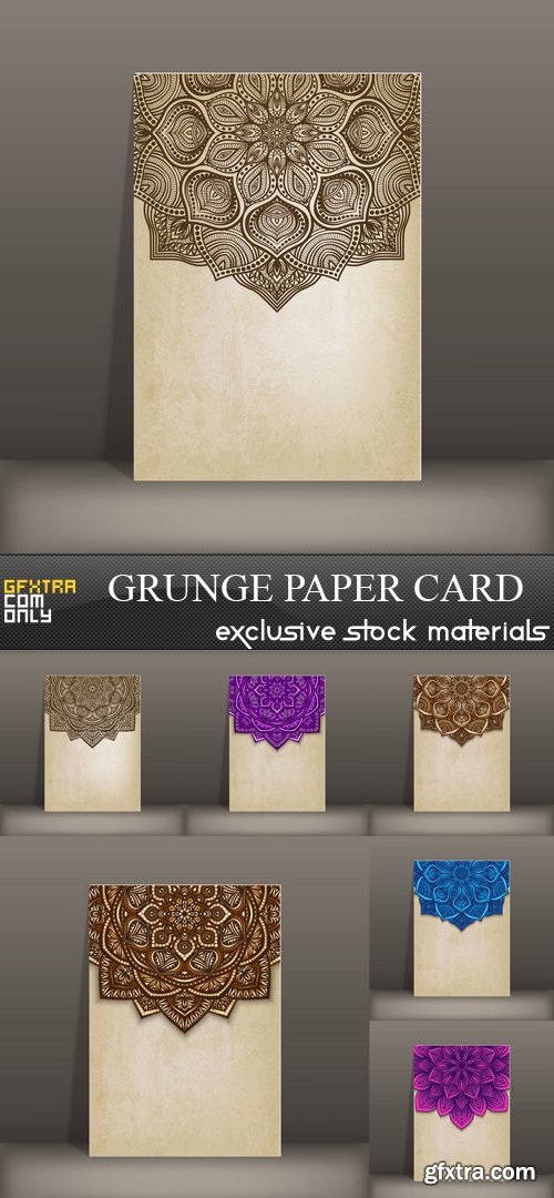 Grunge Paper Card - 7 EPS