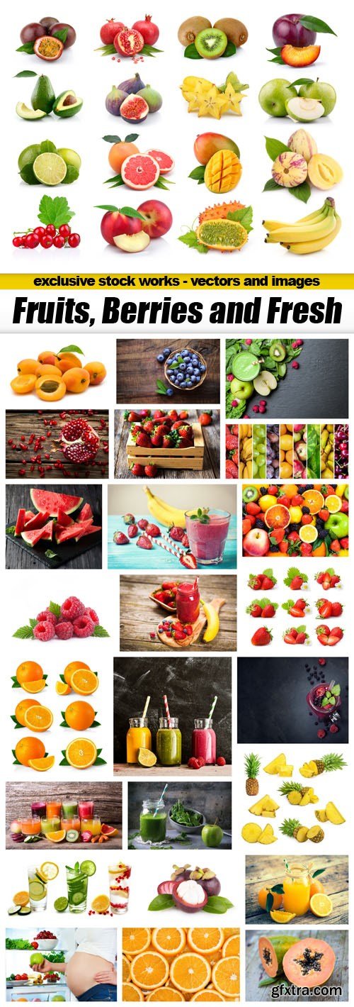 Fruits, Berries and Fresh - 25xUHQ JPEG