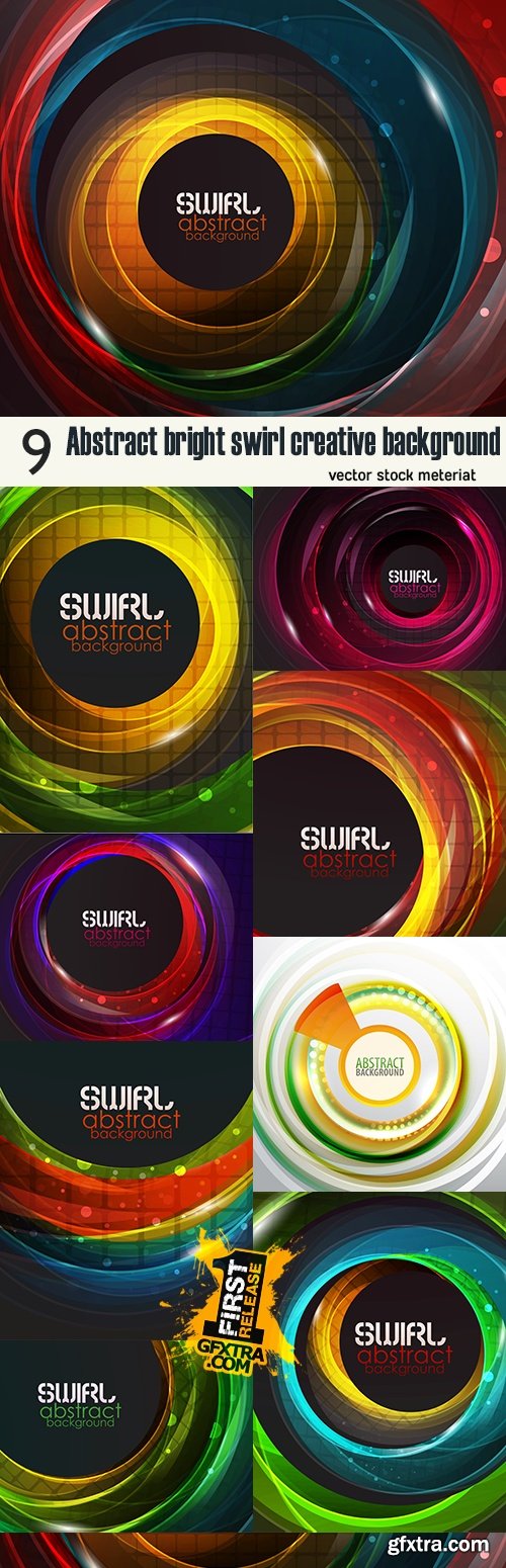 Abstract bright swirl creative background