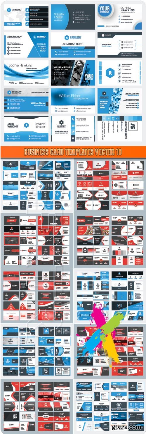 Business Card Templates vector 10