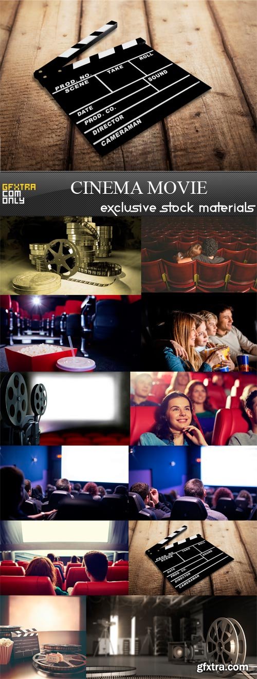 Cinema Movie - 12 x JPEGs