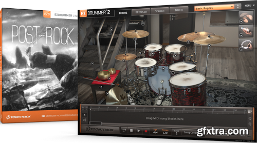 Toontrack EZX Post Rock Content and Grooves For EZdrummer 2