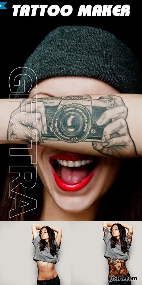 GraphicRiver - Tattoo Maker PS Action 17179448