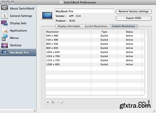 SwitchResX 4.5.5 (Mac OS X)