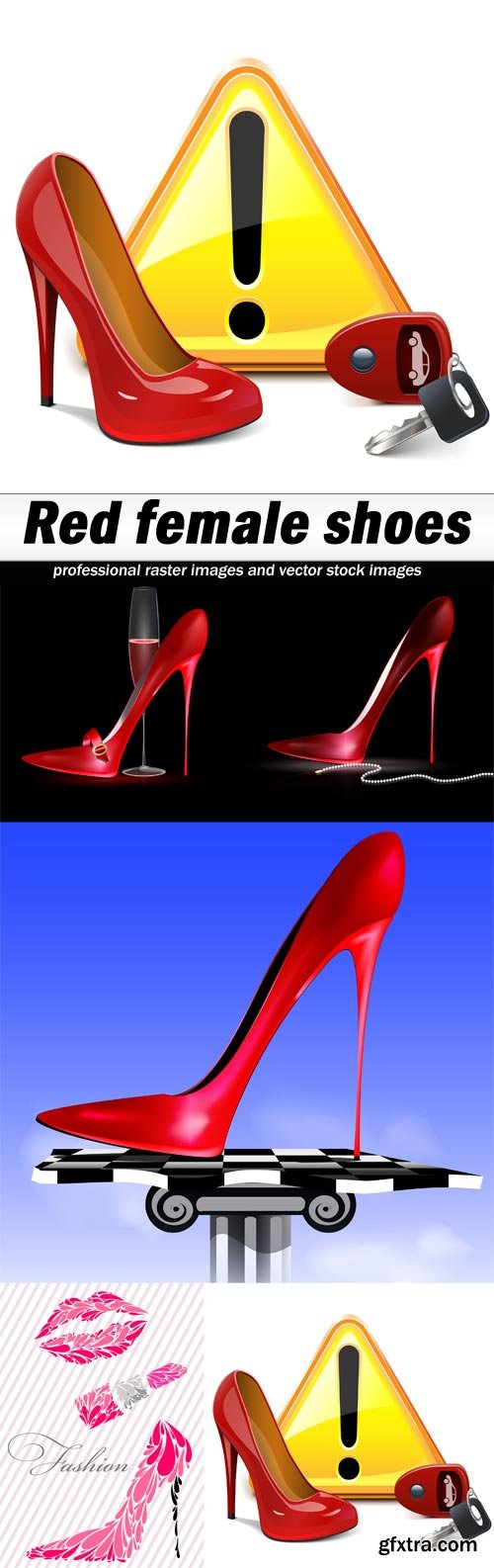 Red female shoes - 5 UHQ JPEG
