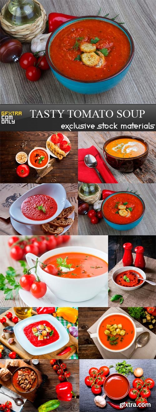Tasty Tomato Soup - 10 x JPEGs
