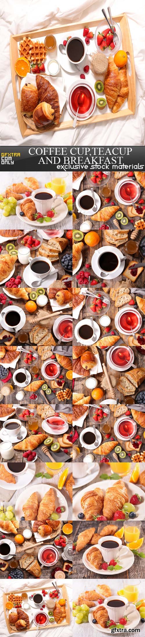 Сoffee cup,teacup and breakfast, 15 UHQ JPEG