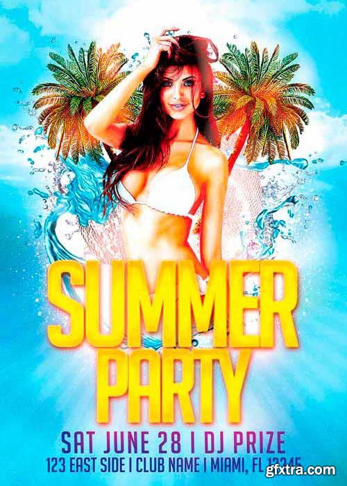 Summer Party Flyer Template Vol.2