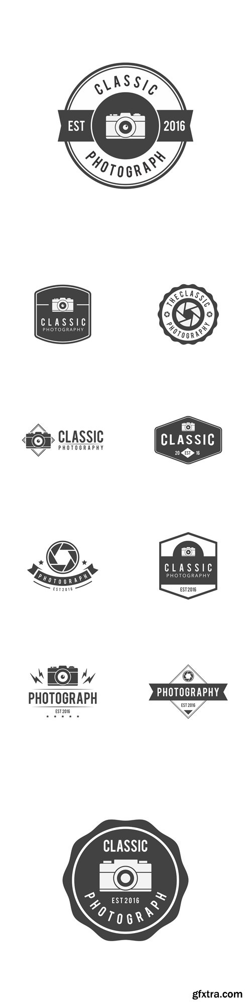 Vector Set - Camera and Photography Badges