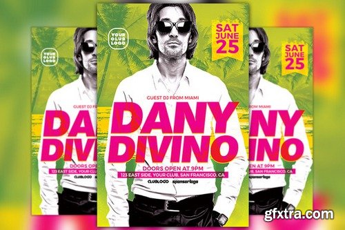 CM - DJ Dany Club Party Flyer Template 828610