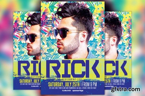 CM - DJ Rick Club Party Flyer Template 828615
