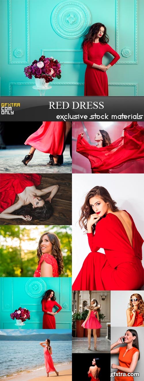 Red Dress - 11 x JPEGs
