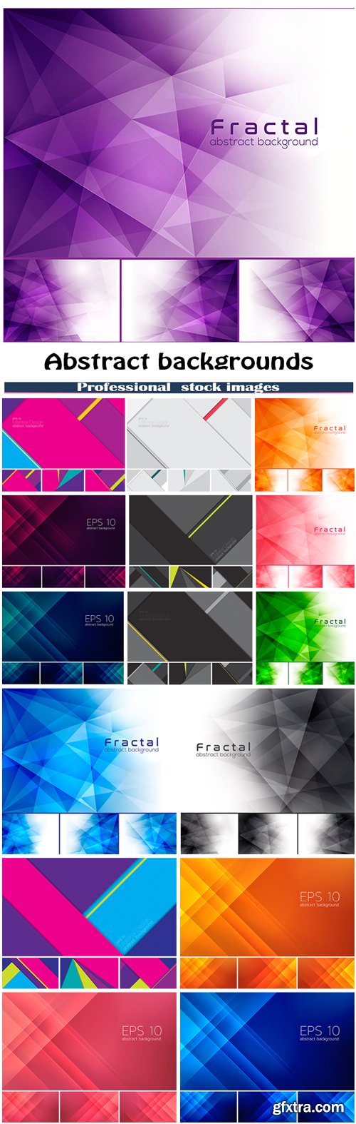 Fractal, stripes and material design abstract background