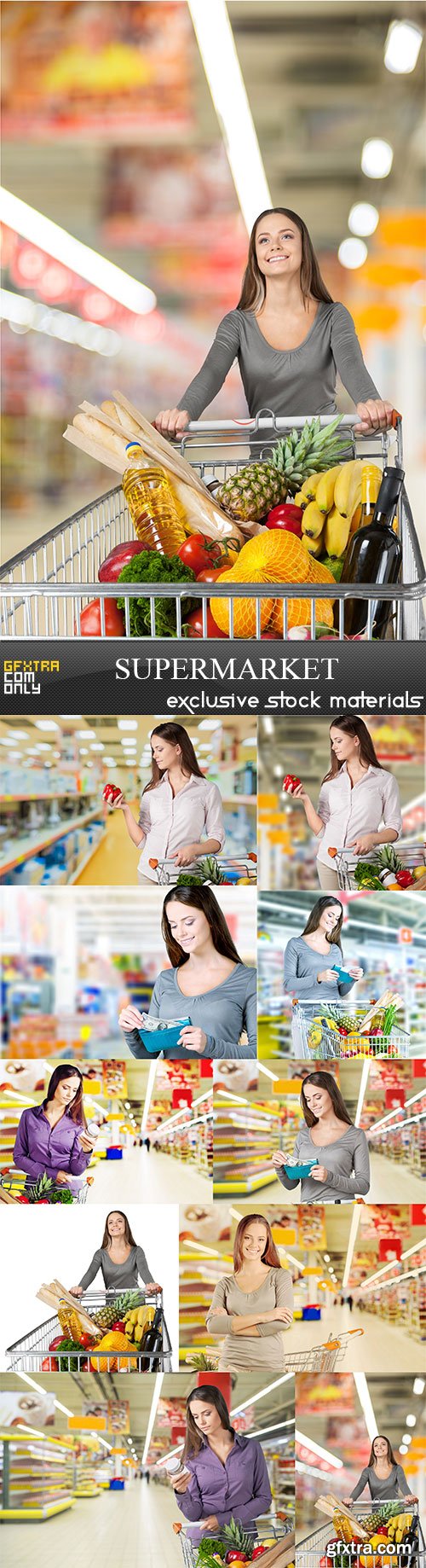 Supermarket, 10 x UHQ JPEG