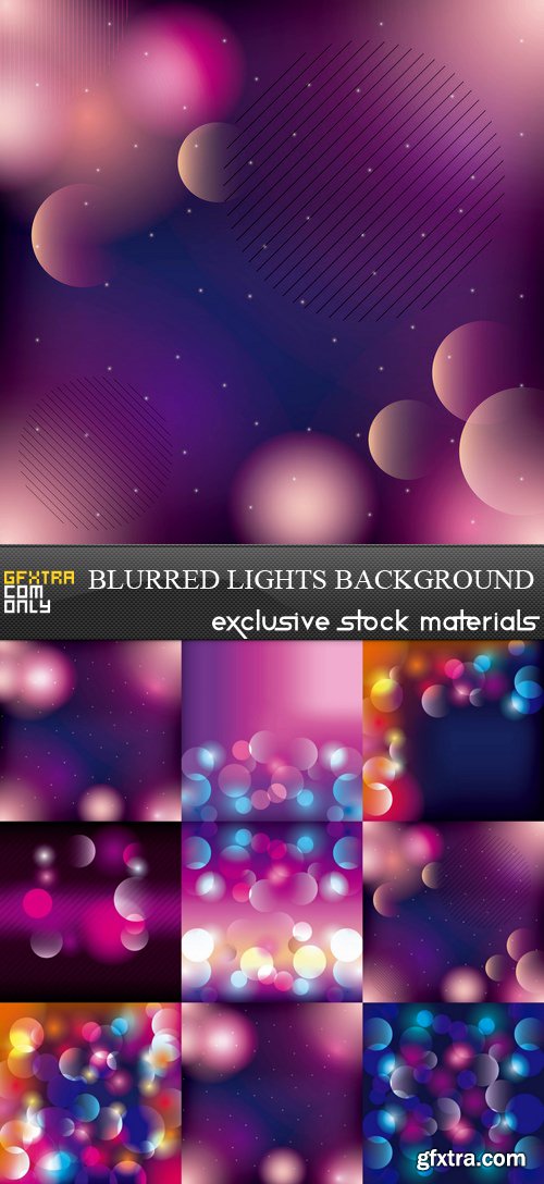 Blurred Lights Background - 8 EPS