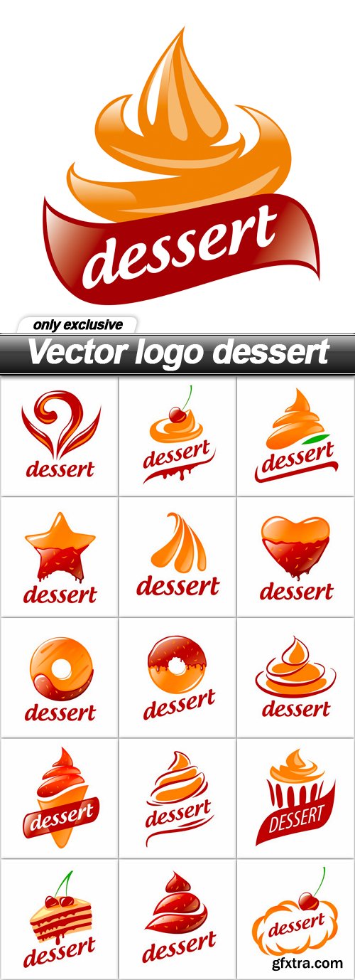 Vector logo dessert - 16 EPS