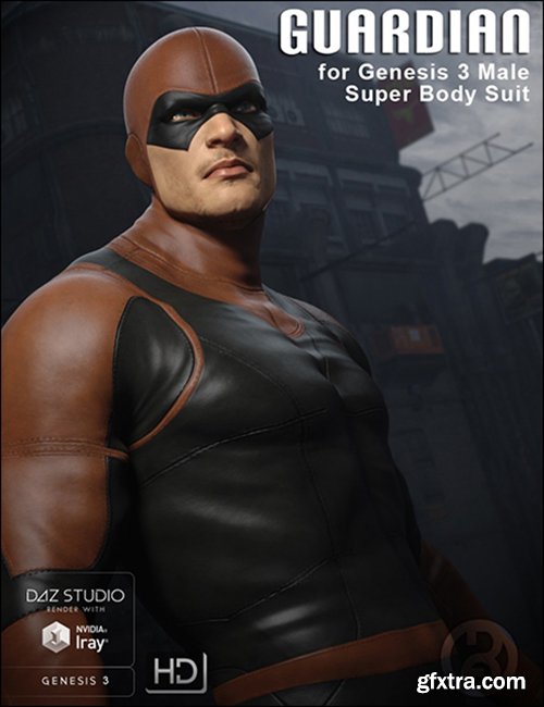 Guardian for Genesis 3 Male Super Bodysuit 32591 DAZ3D