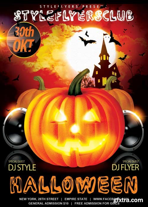 Halloween V6 PSD Flyer Template