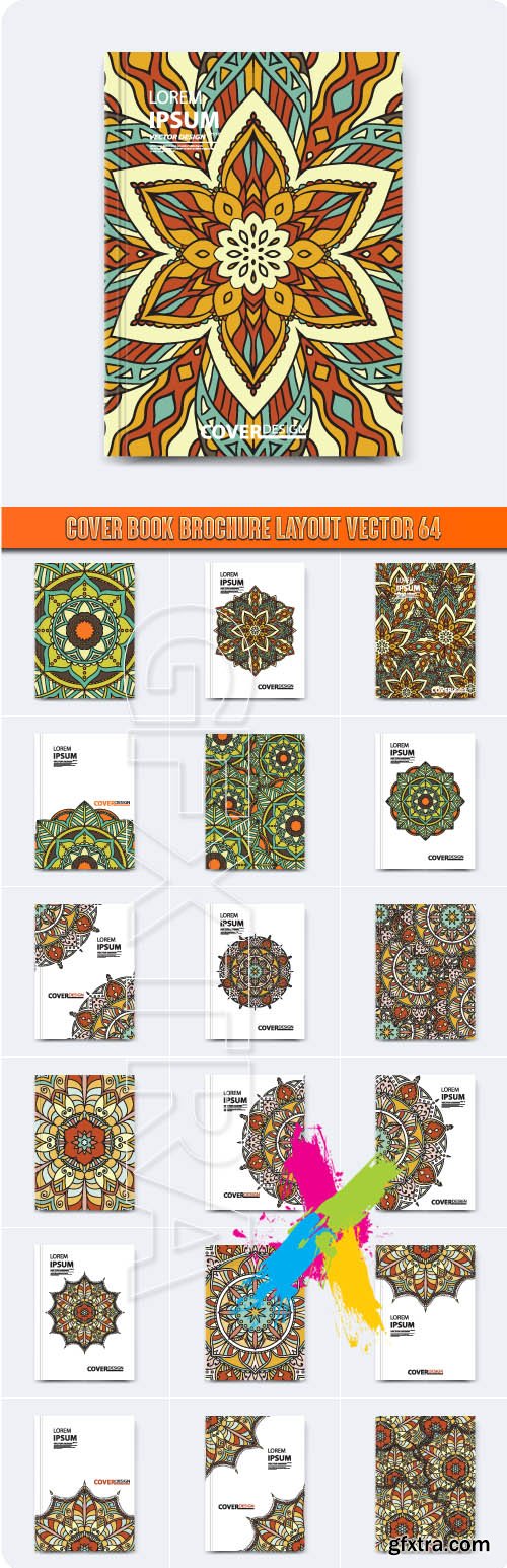 Cover book brochure layout vector 64