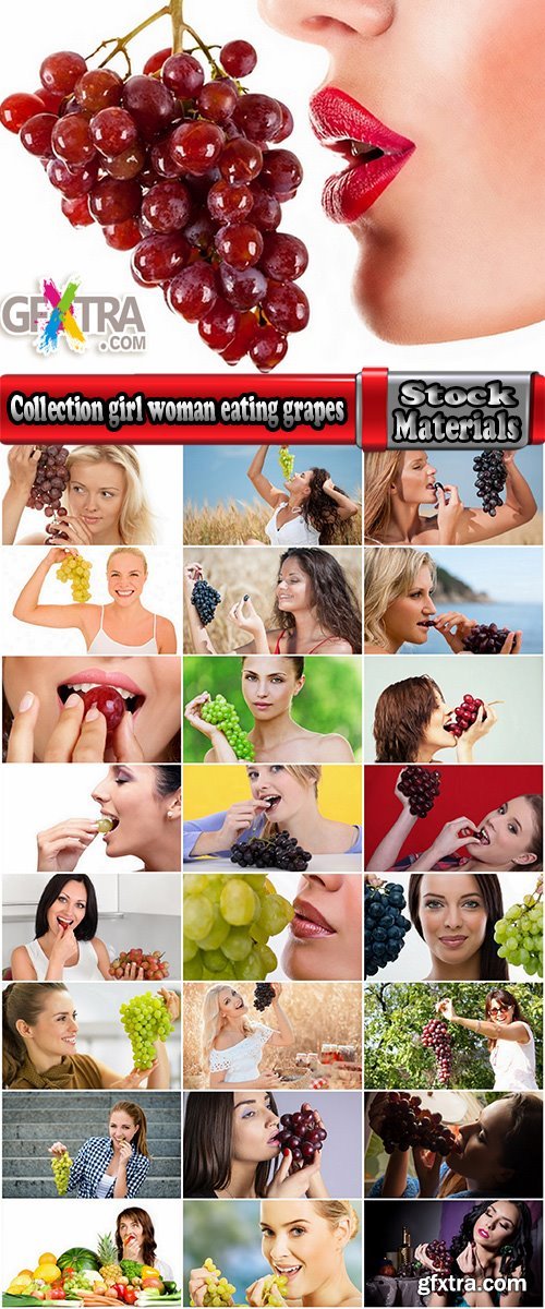 Collection girl woman eating grapes 25 HQ Jpeg