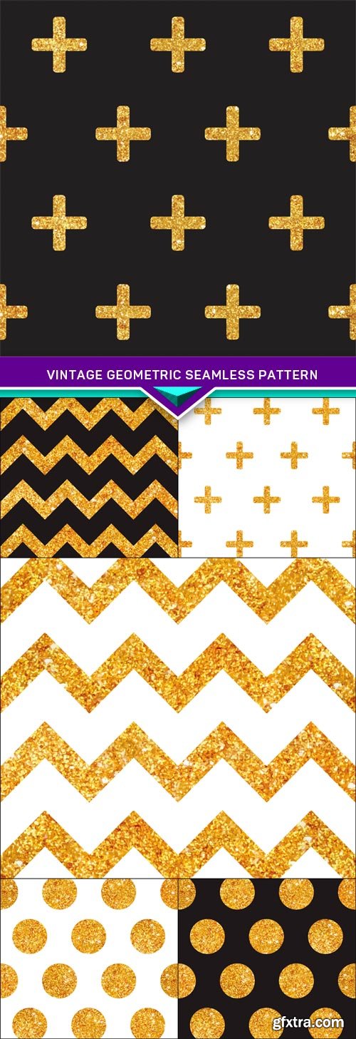 Vintage Geometric Seamless Pattern 6X EPS