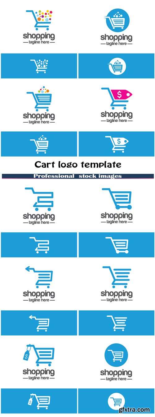 Cart logo template